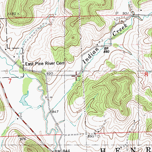 Topographic Map of School Number 5 (historical), WI