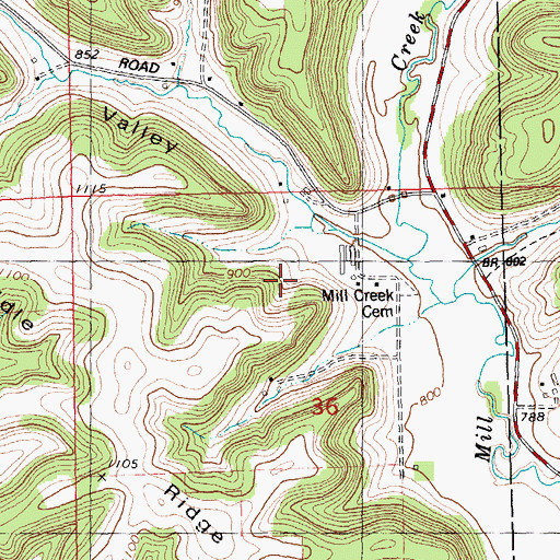 Topographic Map of Evergreen Cottage Farm, WI