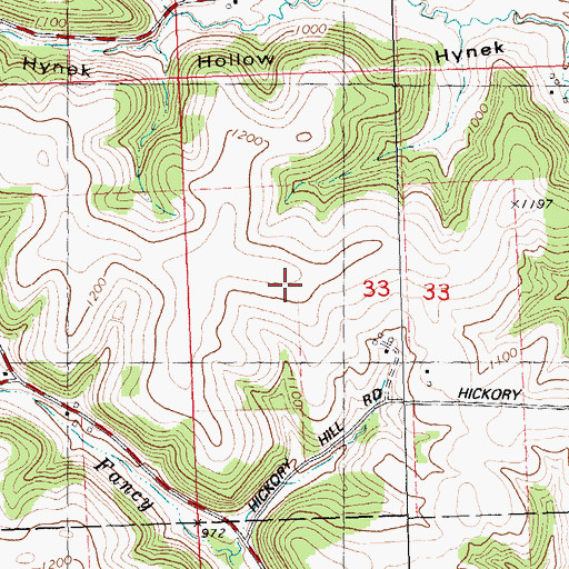 Topographic Map of Householders Homestead, WI