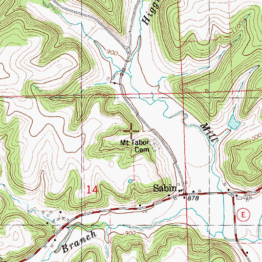 Topographic Map of Mountain Meadow Stock Farm, WI