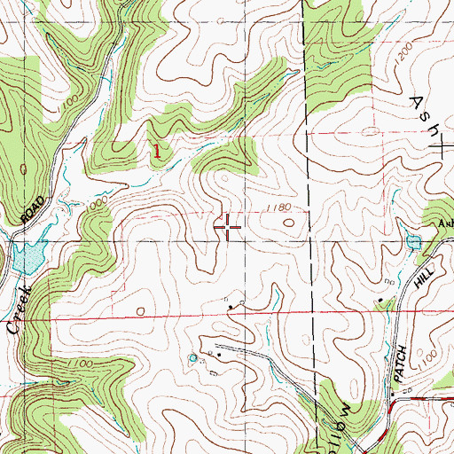 Topographic Map of Pine Park Stock and Grain Farm, WI