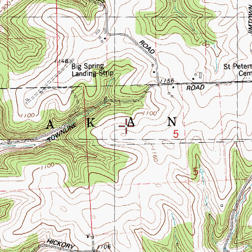 Topographic Map of Sugar Tree Farm, WI