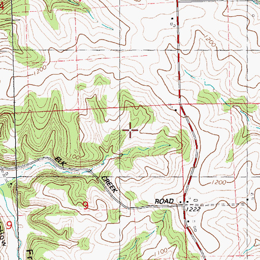 Topographic Map of Sunny Side Farm, WI