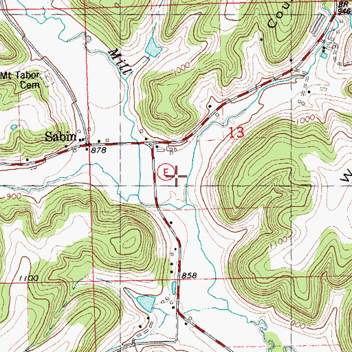 Topographic Map of Valley View Farm, WI