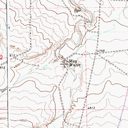 Topographic Map of May Water, CO
