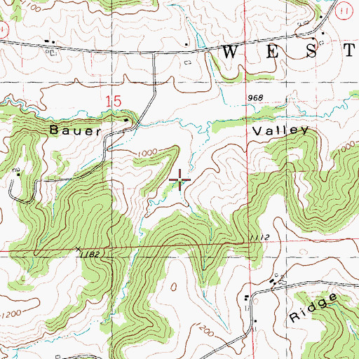 Topographic Map of Baraboo Valley Stock and Dairy Farm, WI