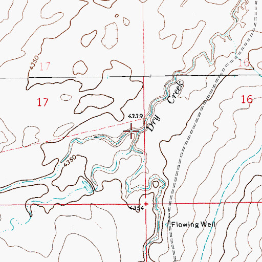 Topographic Map of South Dry Creek, CO
