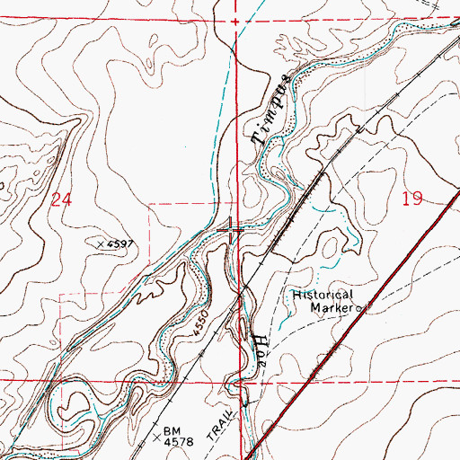 Topographic Map of Hoe Ranch Arroyo, CO