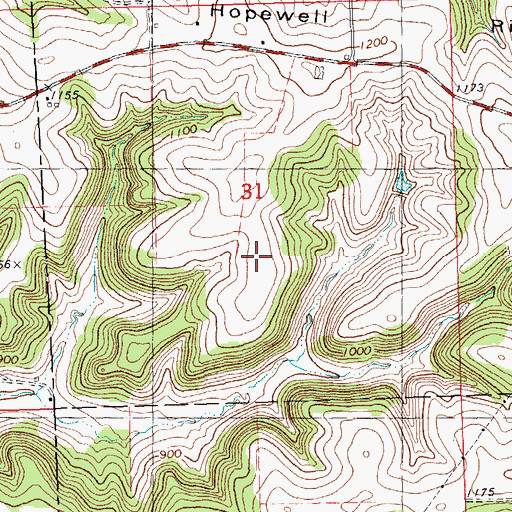 Topographic Map of Lindencroft Farm, WI