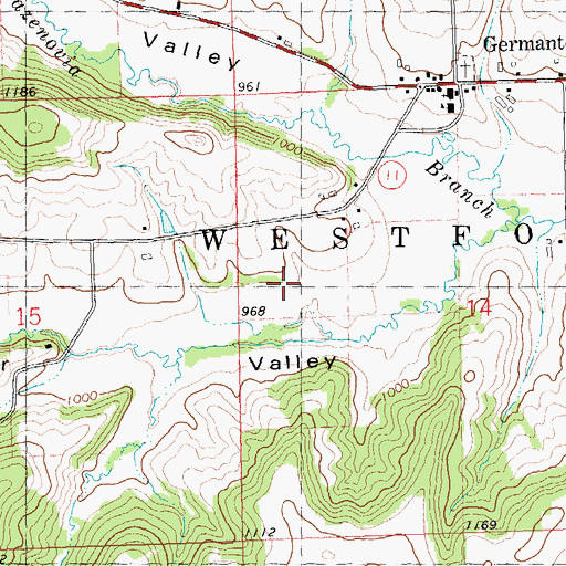 Topographic Map of Little Baraboo Valley Stock and Dairy Farm, WI
