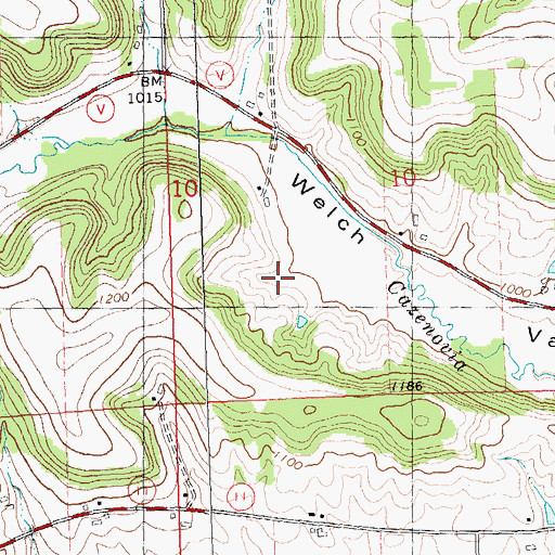 Topographic Map of Little Valley Dairy and Stock Farm, WI