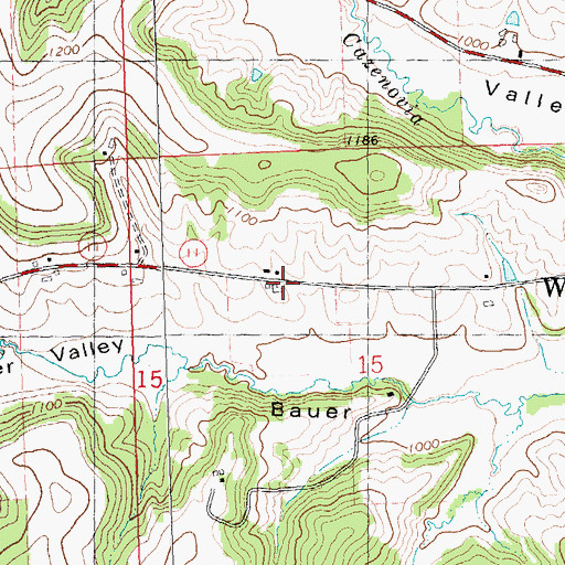 Topographic Map of Pine Grove Farm, WI