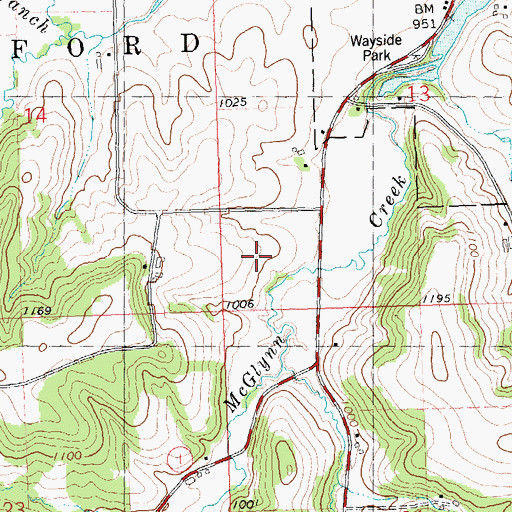 Topographic Map of Village View Stock Farm, WI