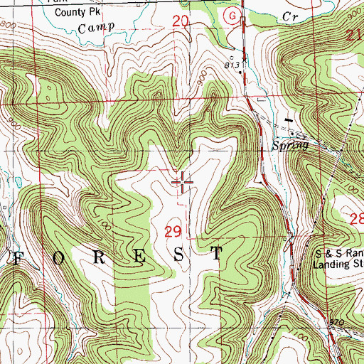 Topographic Map of Rockdale Farm, WI