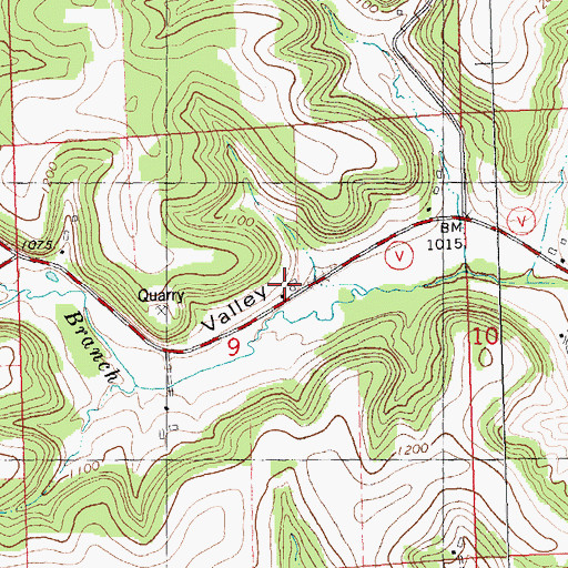 Topographic Map of Spring Brook Stock and Dairy Farm, WI