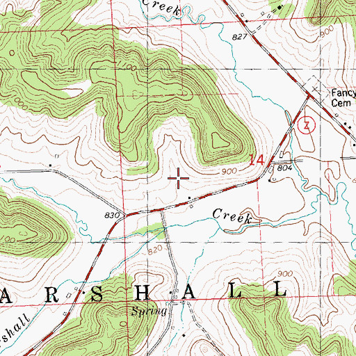 Topographic Map of Benton Dale Stock and Grain Farm, WI