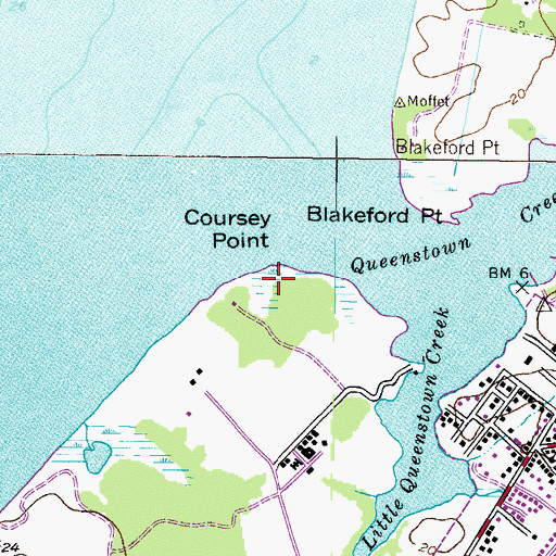 Topographic Map of My Lords Gift, MD
