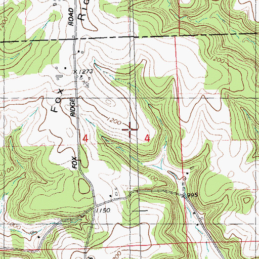 Topographic Map of Bridgeway Farm, WI