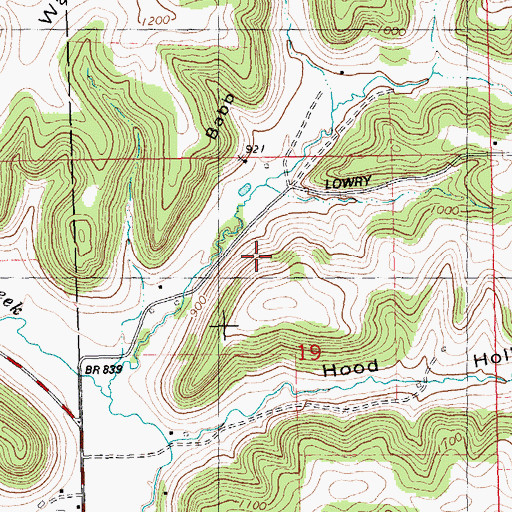 Topographic Map of Brookside Sheep Farm, WI
