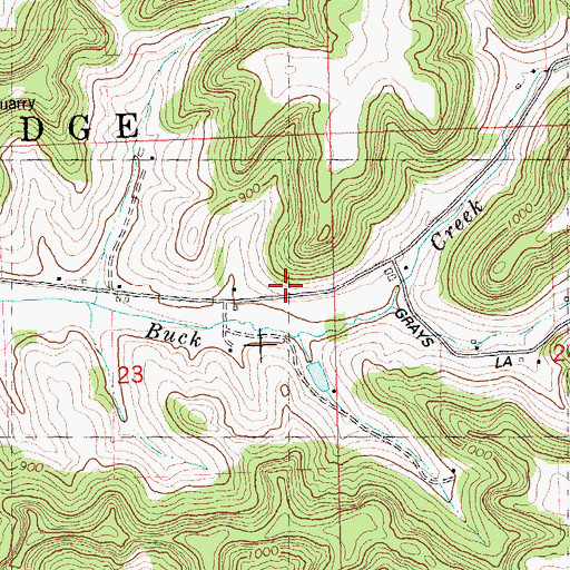 Topographic Map of Cold Spring Dairy and Stock Farm, WI