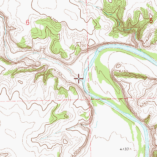 Topographic Map of Salt Arroyo, CO
