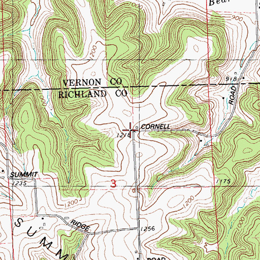 Topographic Map of Great Western Stock Farm, WI