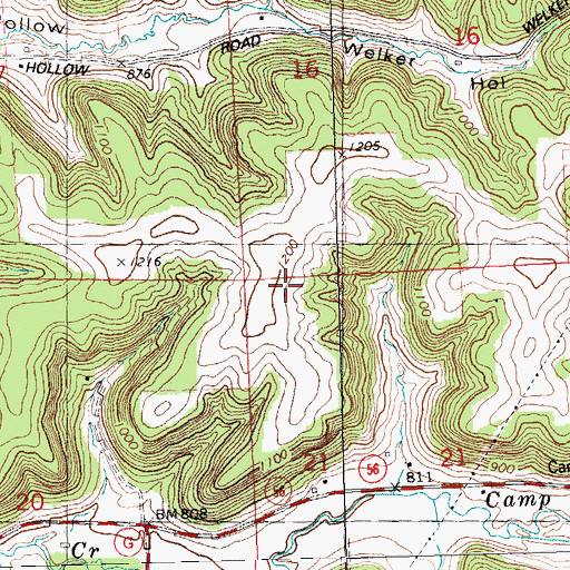 Topographic Map of Laurel Hill Sheep Farm, WI