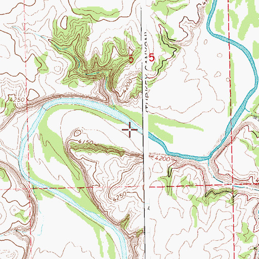 Topographic Map of Ninemile Valley, CO