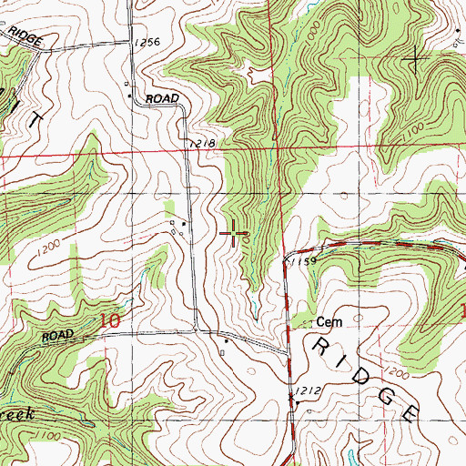 Topographic Map of Maplewood Grove Farm, WI