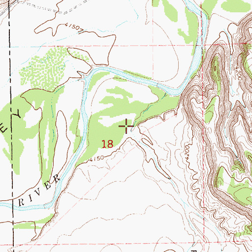 Topographic Map of Richards Canyon, CO