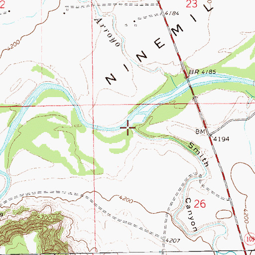 Topographic Map of Smith Canyon, CO