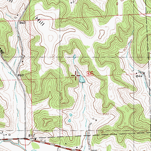 Topographic Map of Shropshire Sheep Farm, WI