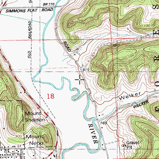 Topographic Map of Spring Glen Farm, WI