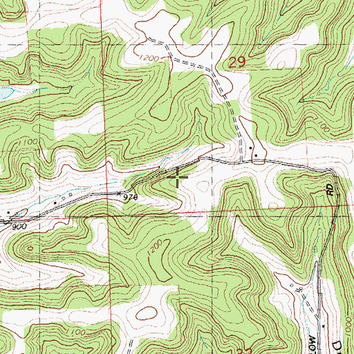 Topographic Map of East Branch Little Willow Sheep Farm, WI