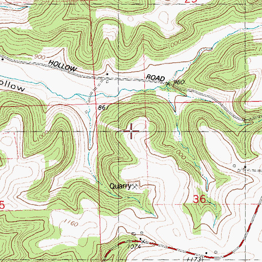 Topographic Map of Far View Farm, WI