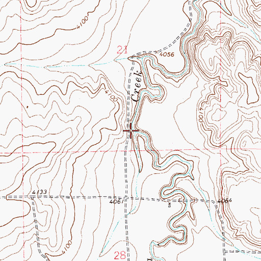 Topographic Map of Snif Creek, CO