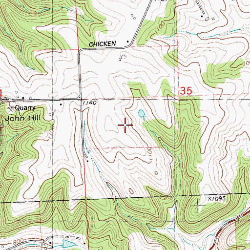 Topographic Map of Mapledale Farm, WI