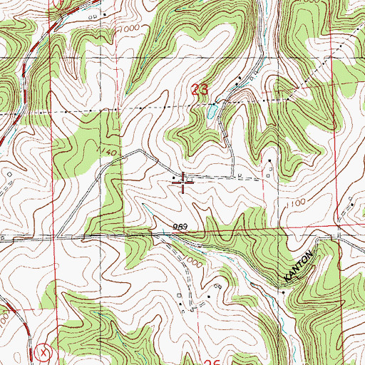 Topographic Map of Neugarts Stock, Dairy and Grain Farm, WI