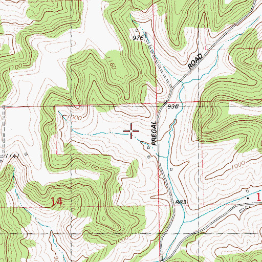 Topographic Map of Oakwood Dairy Farm, WI