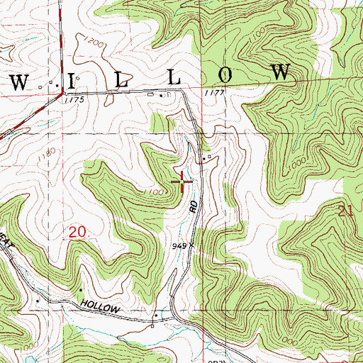 Topographic Map of Orchard Grove Farm, WI