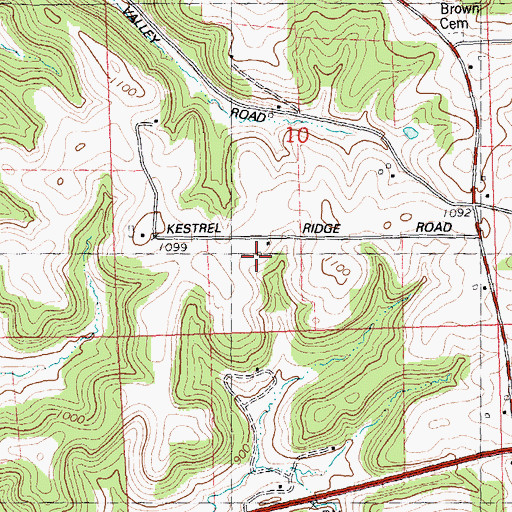 Topographic Map of Pineglen Farm, WI