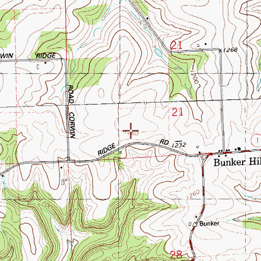 Topographic Map of Pleasant View Stock and Dairy Farm, WI