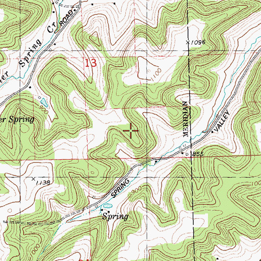 Topographic Map of Ruby Farm, WI
