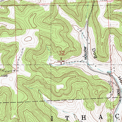 Topographic Map of Sawyers Sheep Farm, WI