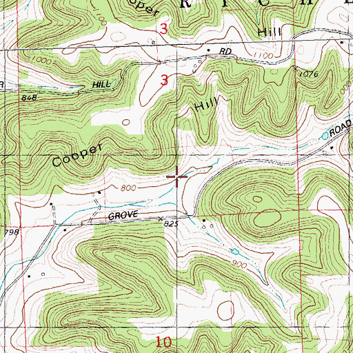 Topographic Map of Bee Run Dairy and Stock Farm, WI