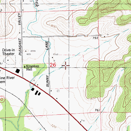 Topographic Map of Draw Valley Farm, WI