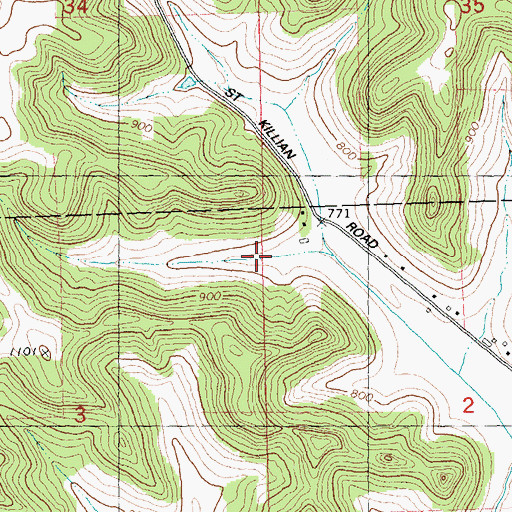 Topographic Map of Durst Stock Farm, WI