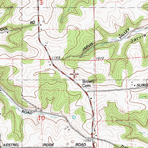 Topographic Map of Homestead Farm, WI