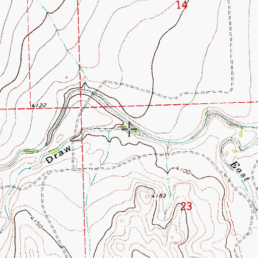 Topographic Map of James Draw, CO
