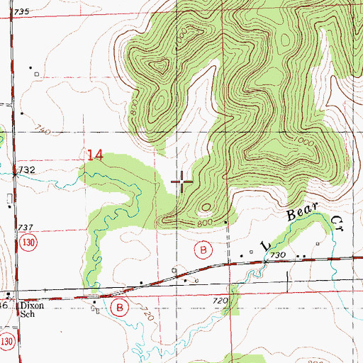 Topographic Map of Lindencroft Stock and Dairy Farm, WI